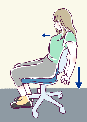 胸筋ストレッチ２の図