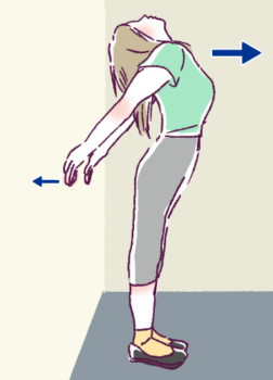 胸筋ストレッチ３の図